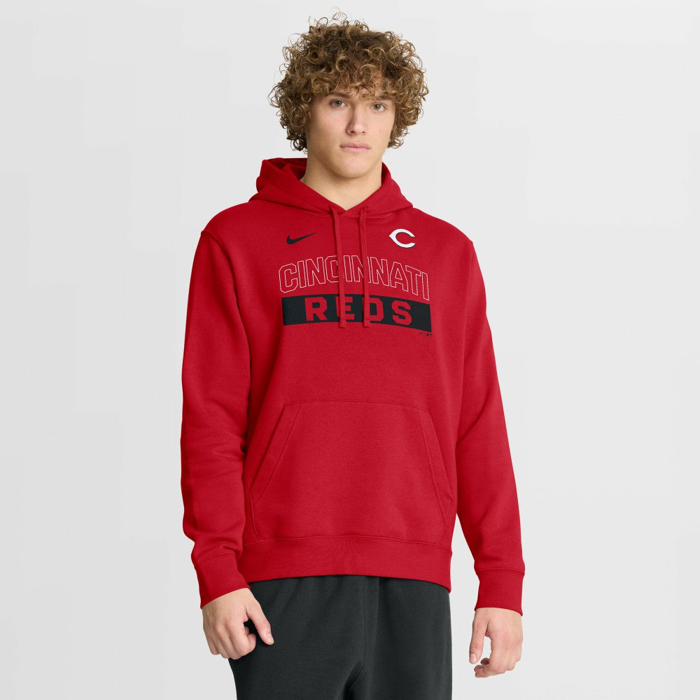 Cincinnati Reds Nike Primetime Club Hoodie - Red - Nike on Sale