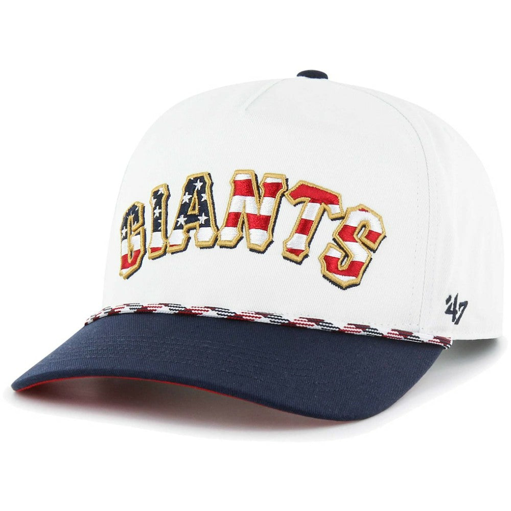 San Francisco Giants '47 Flag Script Hitch Snapback Hat - White - 47 brand on Sale
