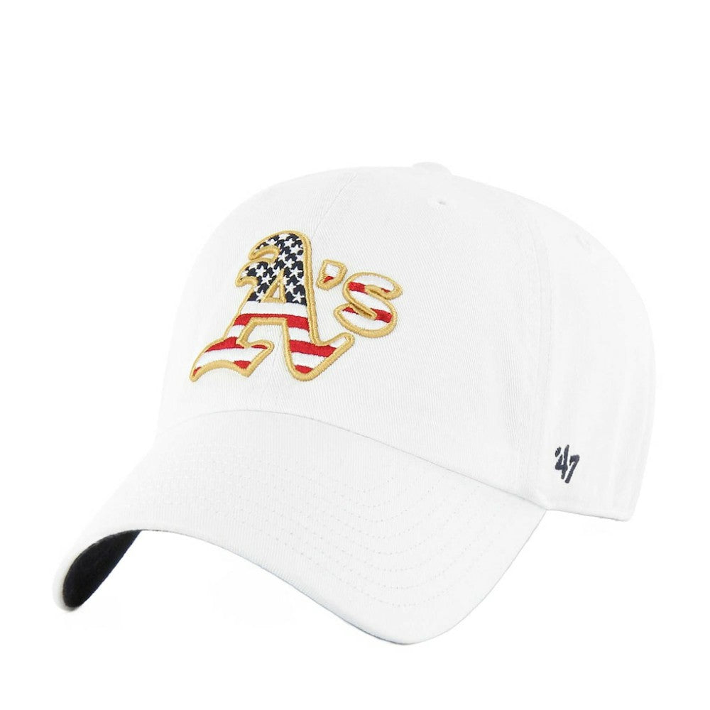 Athletics '47 Homeland Clean Up Adjustable Hat - White - 47 brand Lifestyle