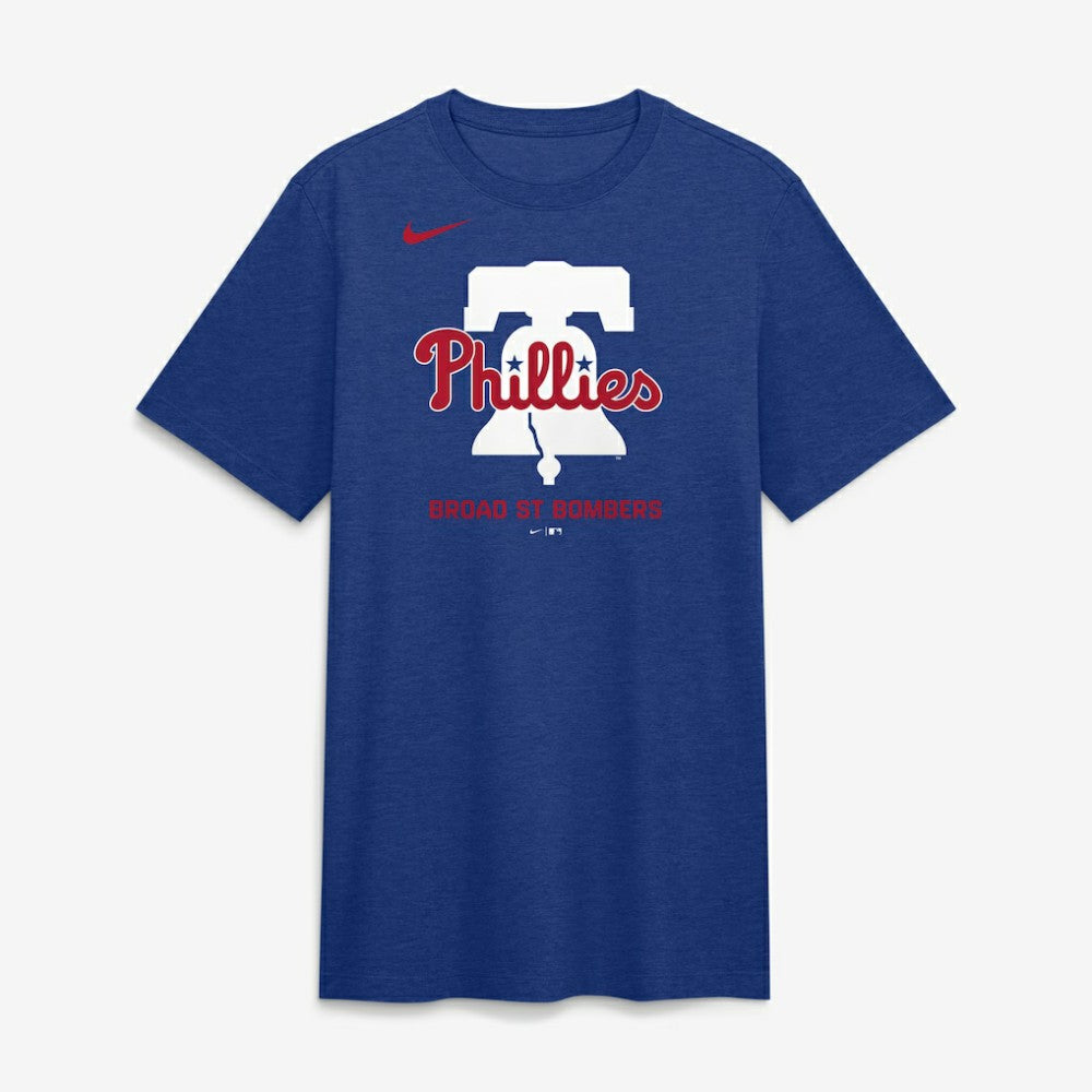 Philadelphia Phillies Nike Tri-Blend Logo T-Shirt - Royal - Nike on Sale