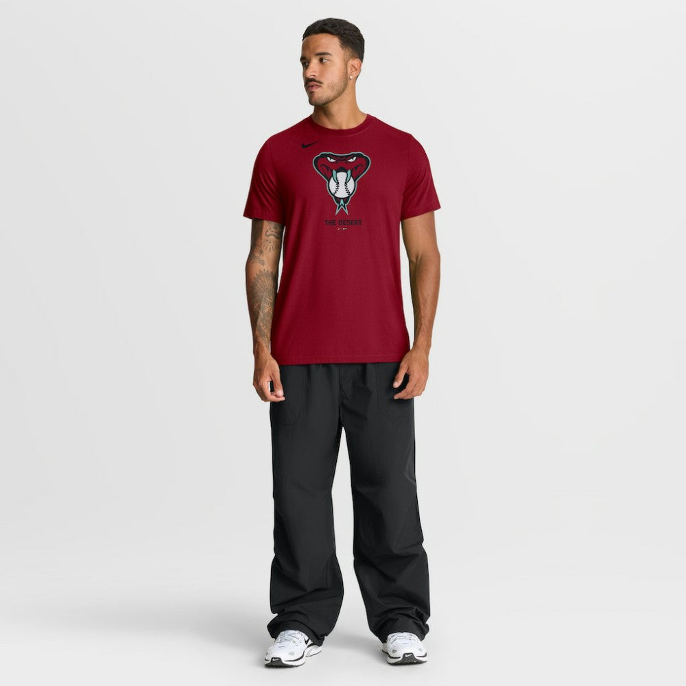 Arizona Diamondbacks Nike Tri-Blend Logo T-Shirt - Red - Nike Discount
