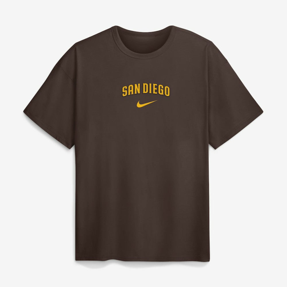 San Diego Padres Nike City Name Max 90 T-Shirt - Brown - Nike Online