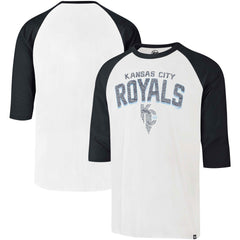 Kansas City Royals '47 City Connect Crescent Franklin Raglan 3/4-Sleeve T-Shirt - Cream - 47 brand Online