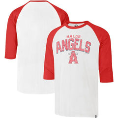 Los Angeles Angels '47 City Connect Crescent Franklin Raglan 3/4-Sleeve T-Shirt - Cream - 47 brand Online