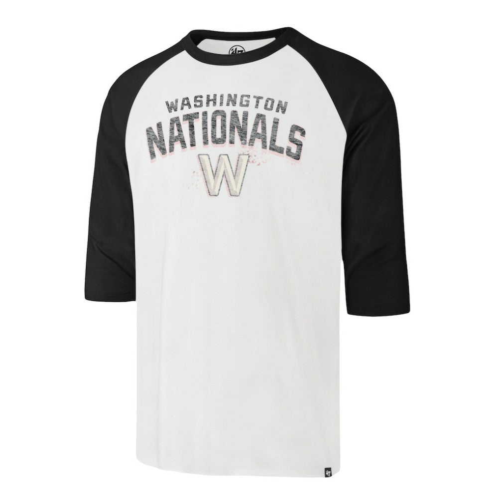 Washington Nationals '47 City Connect Crescent Franklin Raglan 3/4-Sleeve T-Shirt - Cream - 47 brand Online
