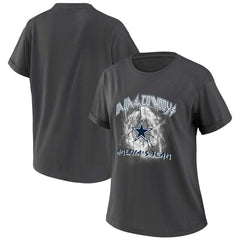 Dallas Cowboys WEAR by Erin Andrews Women's Boyfriend T-Shirt Charcoal