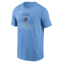 Chicago Cubs Nike Early Innings Stack T-Shirt - Light Blue - Nike Sale