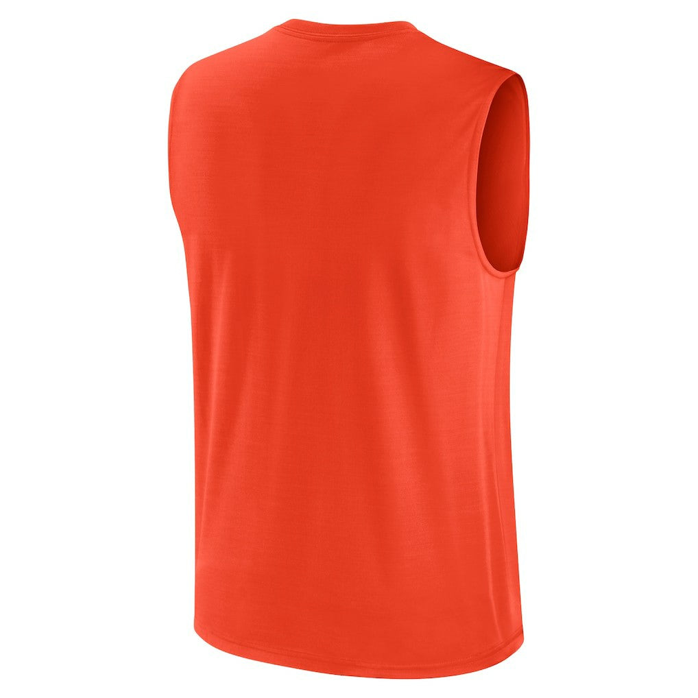 Nike Cleveland Browns Large Logo Lightweight Dri-FIT Muscle Tank Top Orange