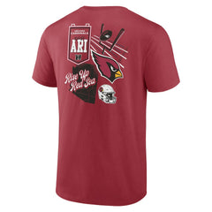 Fanatics Arizona Cardinals Split Zone T-Shirt Cardinal