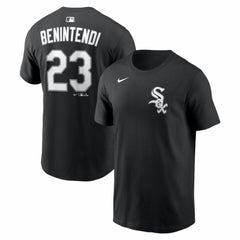 Andrew Benintendi Chicago White Sox Nike Home Name & Number T-Shirt - Black - Nike Sale