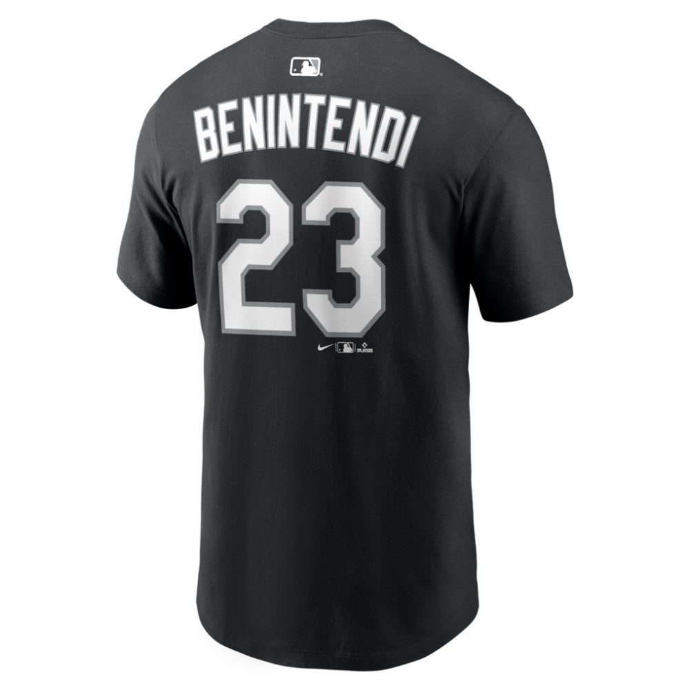 Andrew Benintendi Chicago White Sox Nike Home Name & Number T-Shirt - Black - Nike Sale