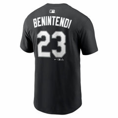Andrew Benintendi Chicago White Sox Nike Home Name & Number T-Shirt - Black - Nike Sale