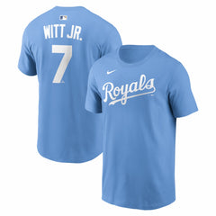 Bobby Witt Jr. Kansas City Royals Nike Name & Number T-Shirt - Light Blue - Nike Sale