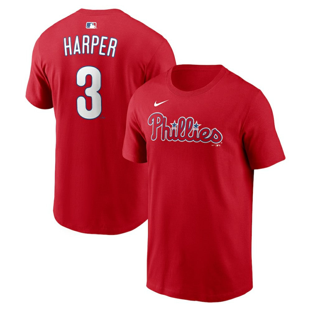 Bryce Harper Philadelphia Phillies Nike  Name & Number T-Shirt - Red - Nike on Sale