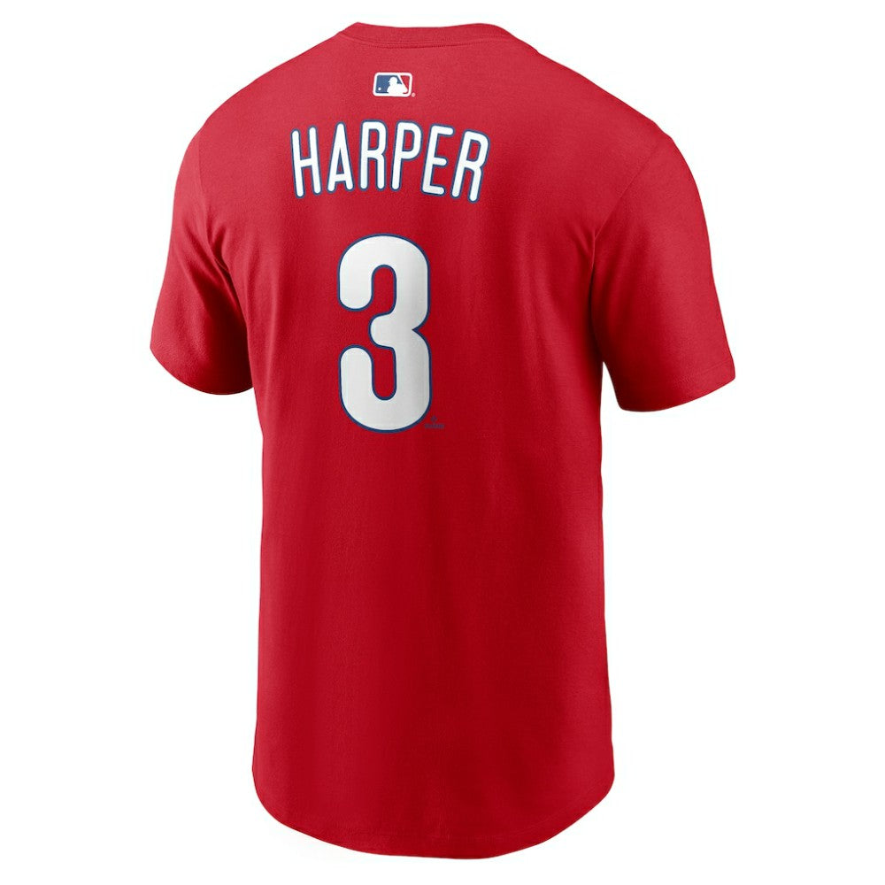Bryce Harper Philadelphia Phillies Nike  Name & Number T-Shirt - Red - Nike on Sale