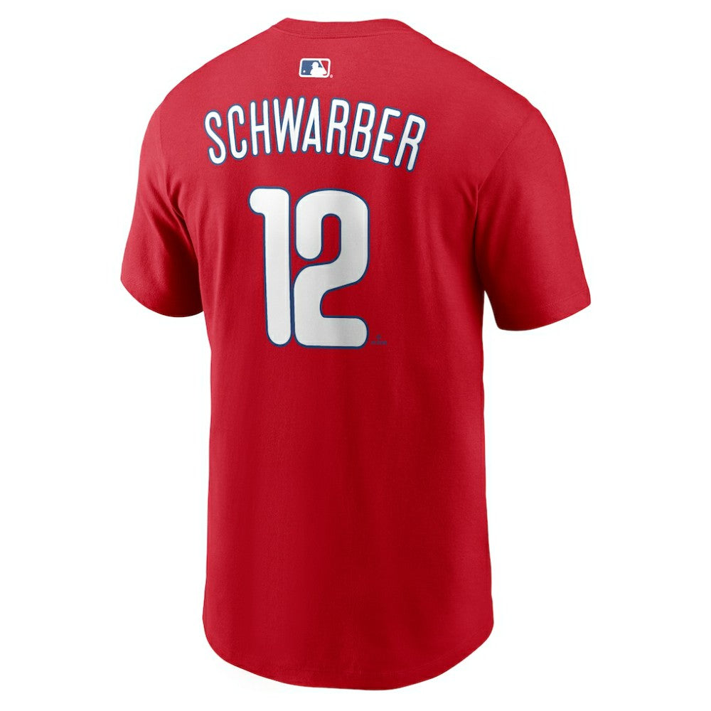 Kyle Schwarber Philadelphia Phillies Nike  Name & Number T-Shirt - Red - Nike on Sale