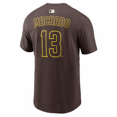 Manny Machado San Diego Padres Nike  Name & Number T-Shirt - Brown - Nike Sale