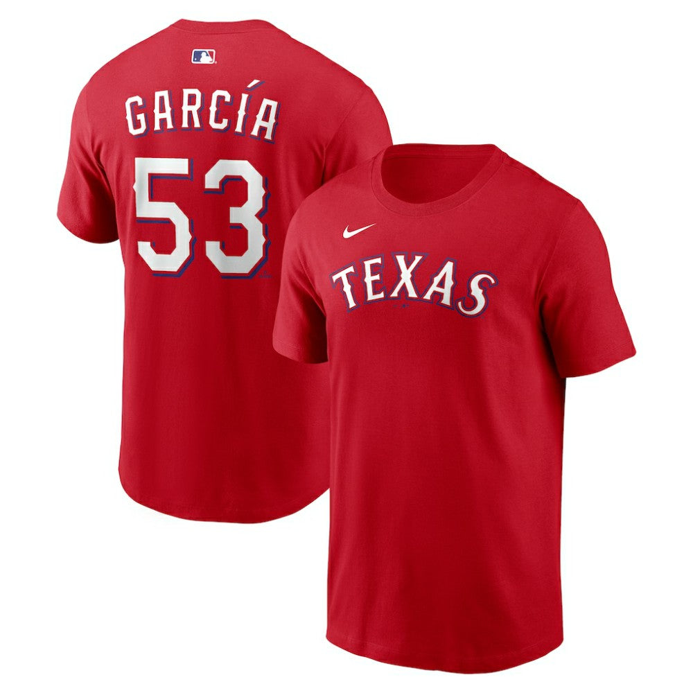 Adolis Garcia Texas Rangers Nike  Name & Number T-Shirt - Red - Nike on Sale