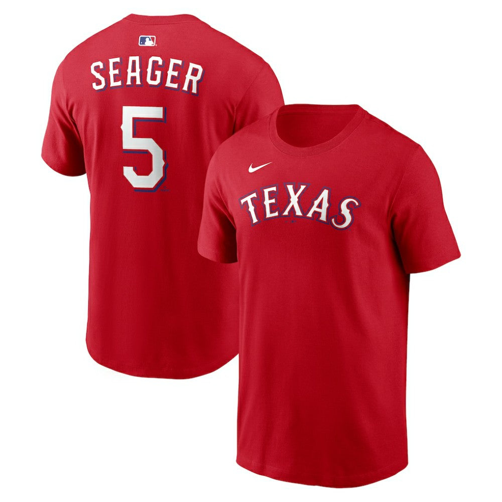 Corey Seager Texas Rangers Nike  Name & Number T-Shirt - Red - Nike Sale