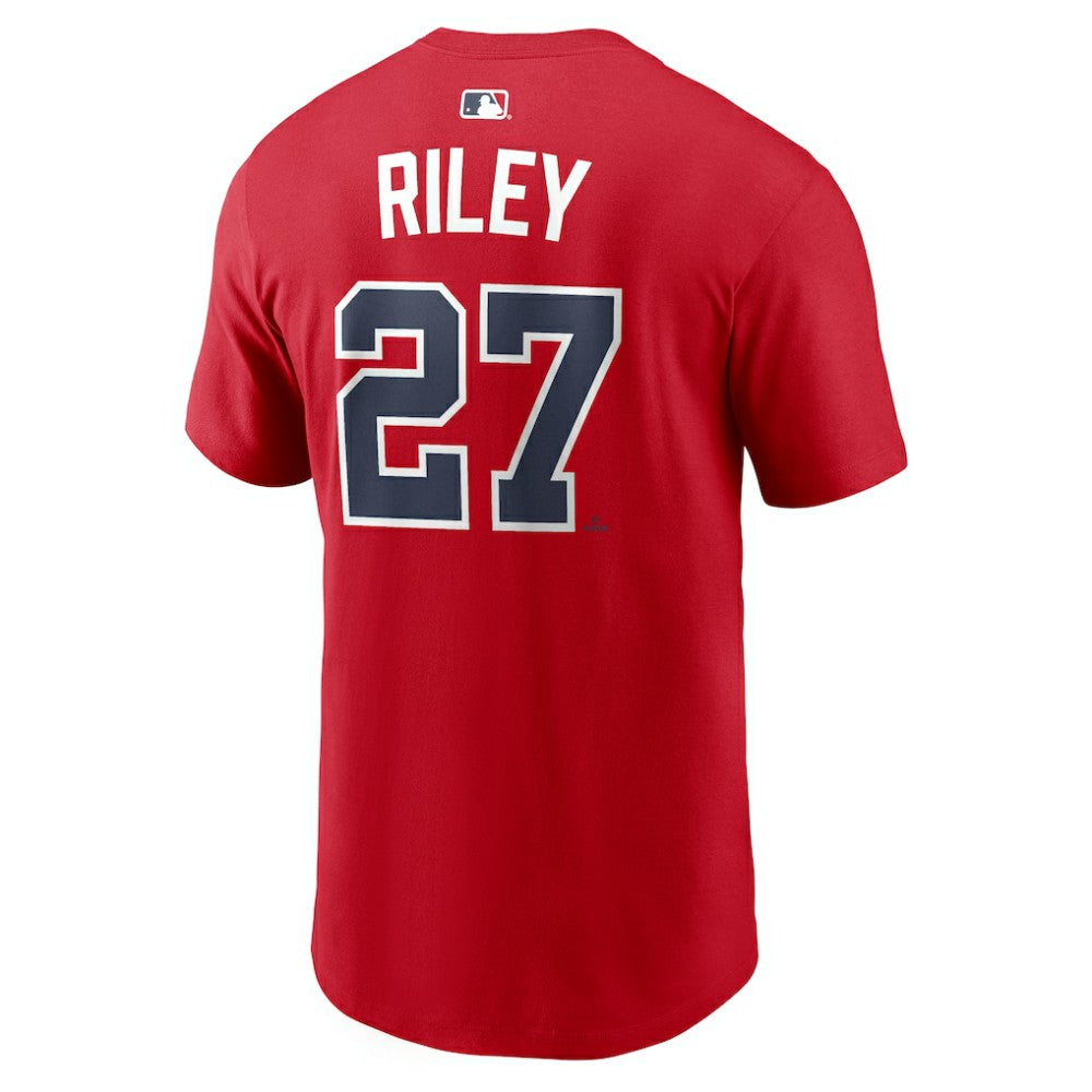 Austin Riley Atlanta Braves Nike Home Name & Number T-Shirt - Red - Nike Online