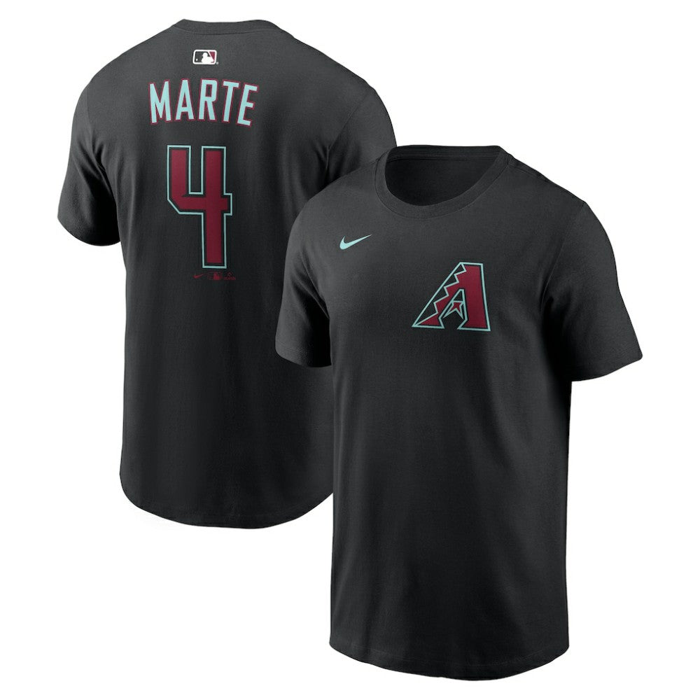 Ketel Marte Arizona Diamondbacks Nike Name & Number T-Shirt - Black - Nike Discount