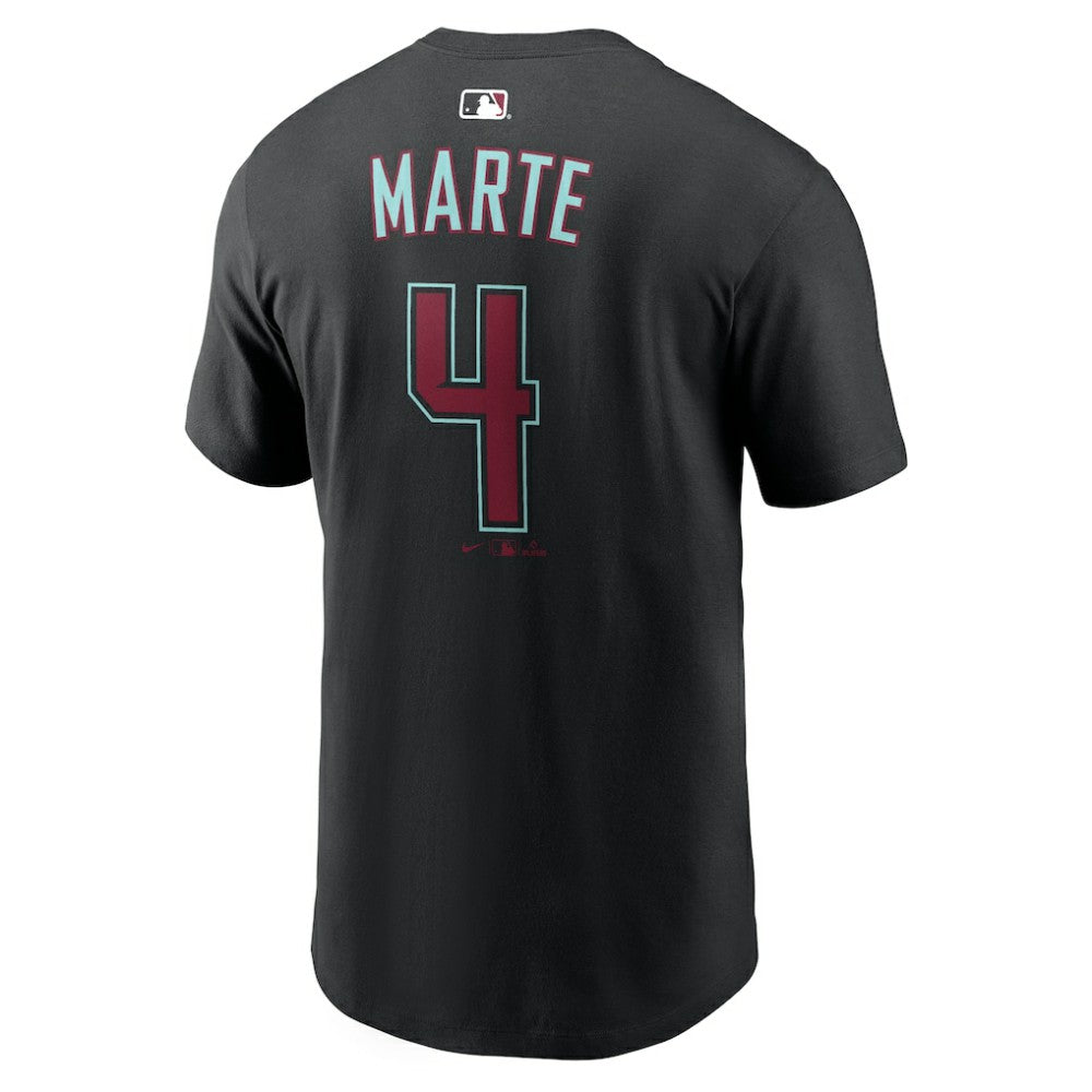 Ketel Marte Arizona Diamondbacks Nike Name & Number T-Shirt - Black - Nike Discount