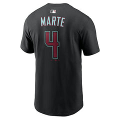 Ketel Marte Arizona Diamondbacks Nike Name & Number T-Shirt - Black - Nike Discount