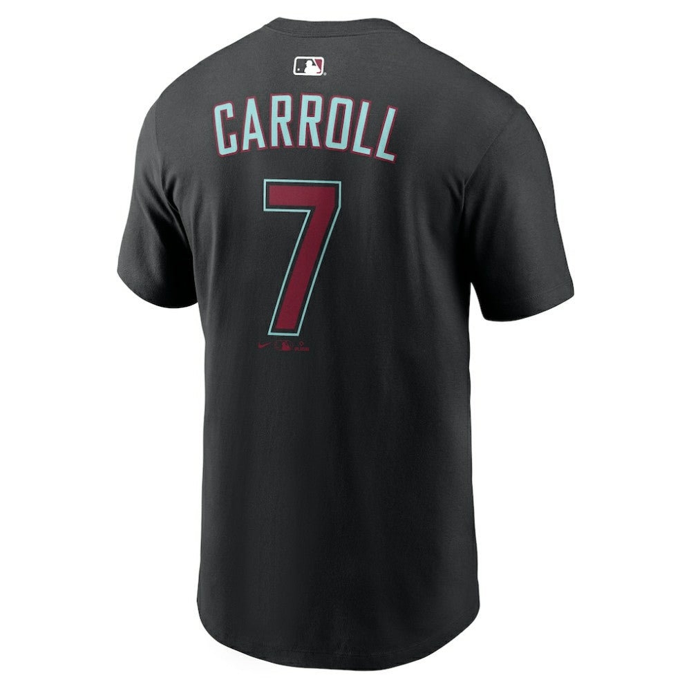 Corbin Carroll Arizona Diamondbacks Nike Name & Number T-Shirt - Black - Nike Lifestyle