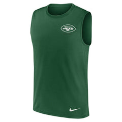 Nike New York Jets Large Logo Lightweight Dri-FIT Muscle Tank Top Green