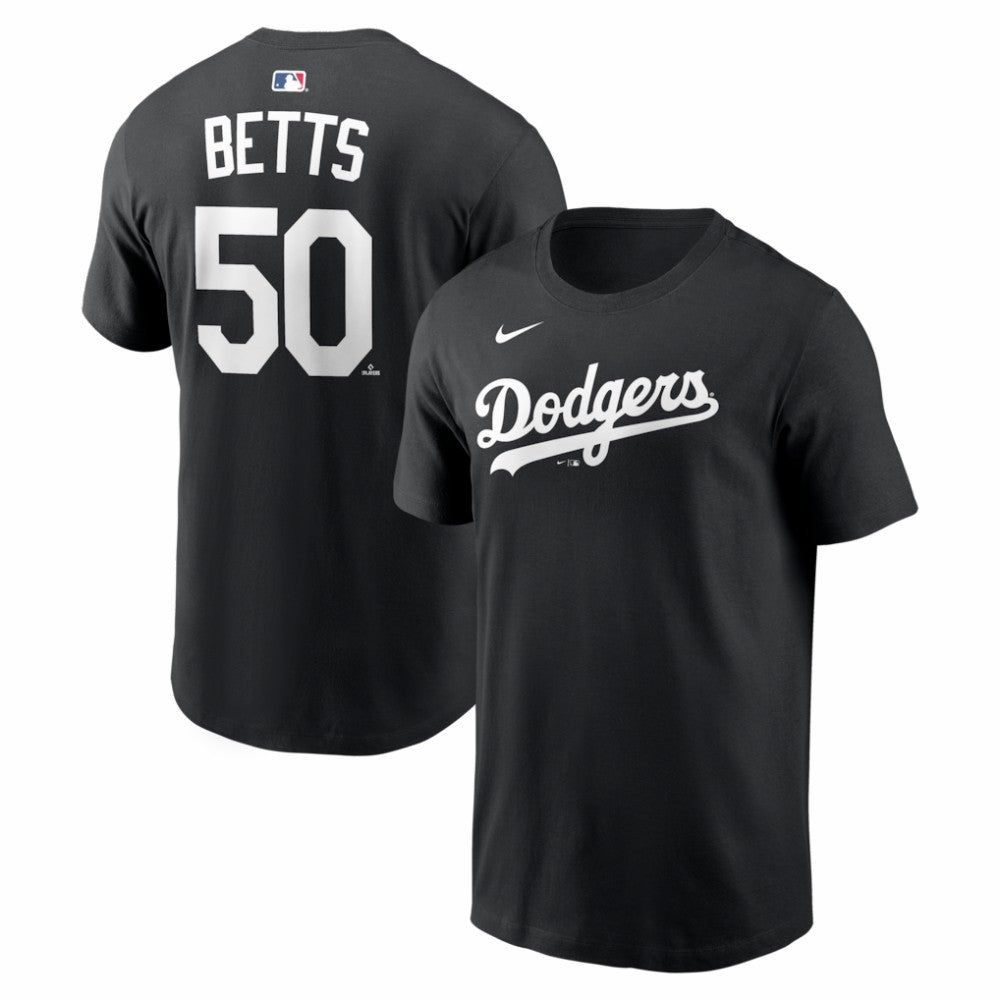 Mookie Betts Los Angeles Dodgers Nike Name & Number T-Shirt - Black - Nike on Sale