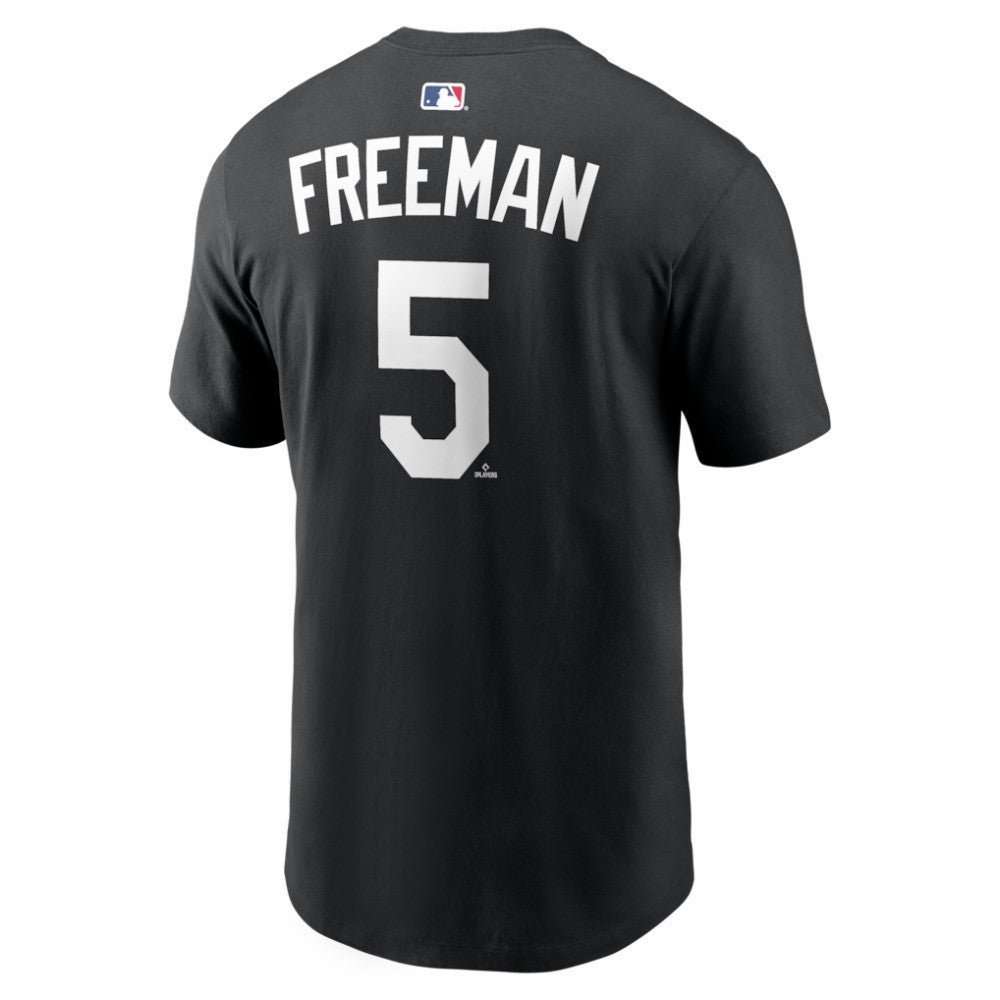Freddie Freeman Los Angeles Dodgers Nike Name & Number T-Shirt - Black - Nike Lifestyle