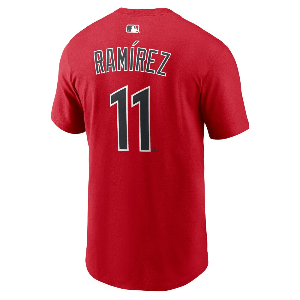 José Ramírez Cleveland Guardians Nike Name & Number T-Shirt - Red - Nike Sale