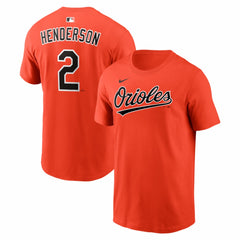 Gunnar Henderson Baltimore Orioles Nike  Name & Number T-Shirt - Orange - Nike Sale
