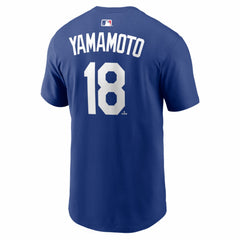 Yoshinobu Yamamoto Los Angeles Dodgers Nike Home Name & Number T-Shirt - Royal - Nike Lifestyle
