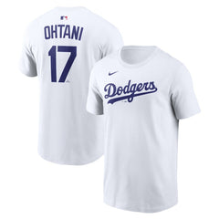 Shohei Ohtani Los Angeles Dodgers Nike Name & Number T-Shirt - White - Nike Discount