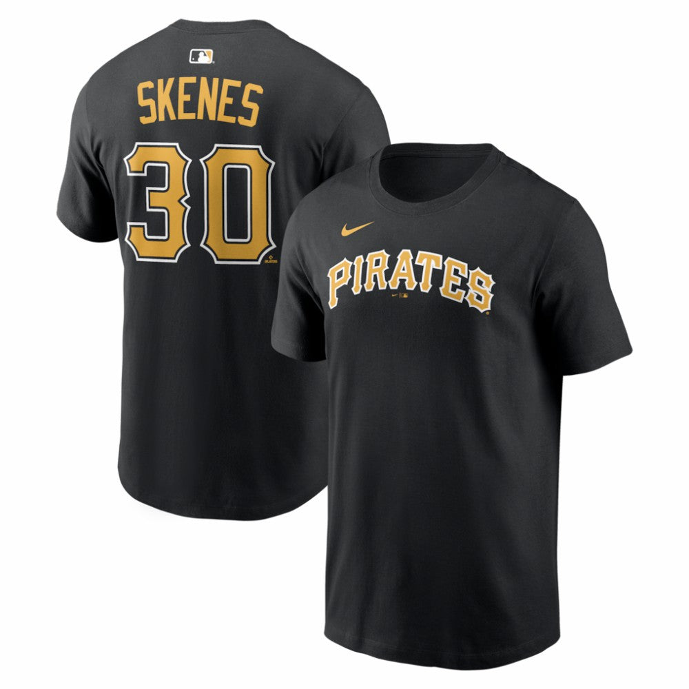 Paul Skenes Pittsburgh Pirates Nike Home Name & Number T-Shirt - Black - Nike Online