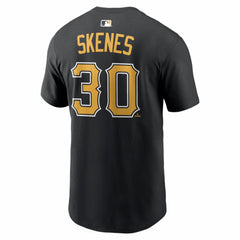 Paul Skenes Pittsburgh Pirates Nike Home Name & Number T-Shirt - Black - Nike Online