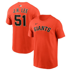 Jung Hoo Lee San Francisco Giants Nike Name & Number T-Shirt - Orange - Nike Online