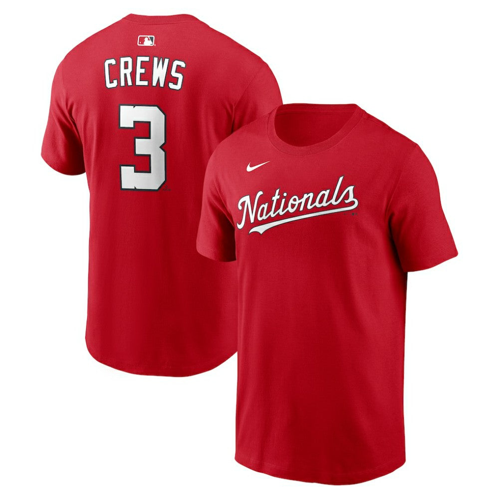 Dylan Crews Washington Nationals Nike Home Name & Number T-Shirt - Red - Nike Online