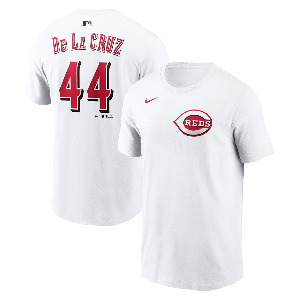 Elly De La Cruz Cincinnati Reds Nike Name & Number T-Shirt - White - Nike Discount
