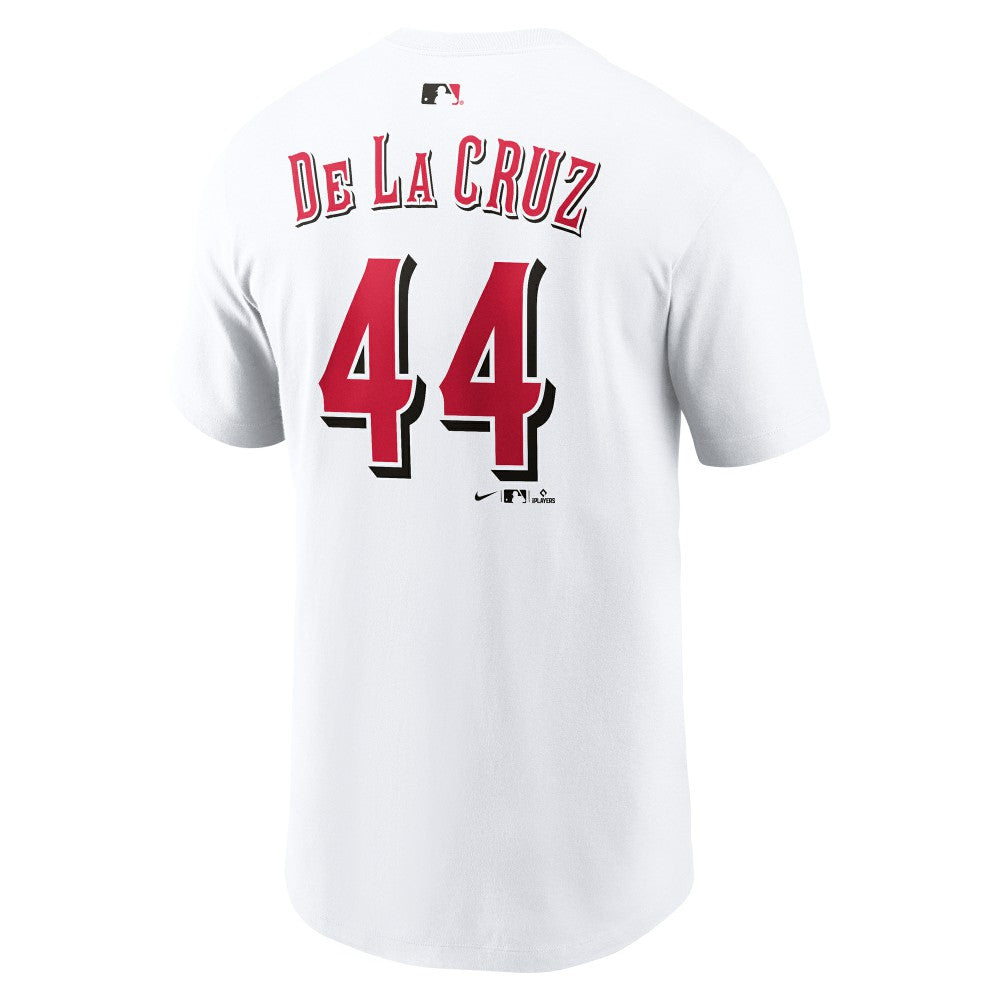 Elly De La Cruz Cincinnati Reds Nike Name & Number T-Shirt - White - Nike Discount