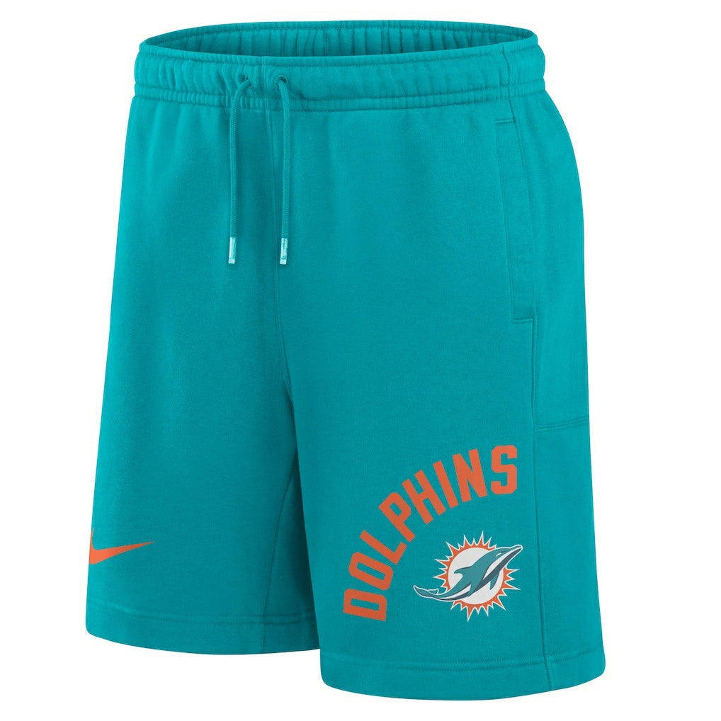 Nike Miami Dolphins Arched Kicker Shorts Aqua