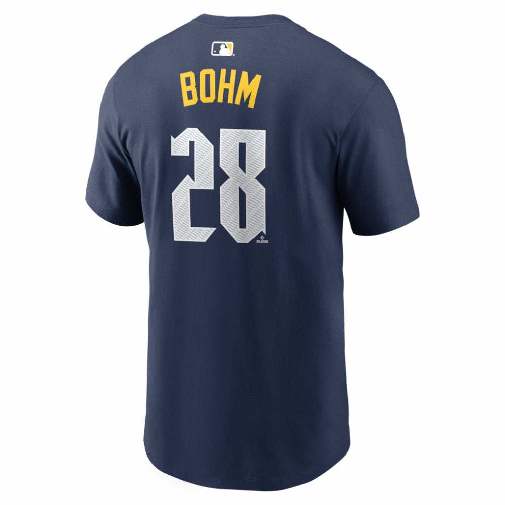 Alec Bohm Philadelphia Phillies Nike City Connect Name & Number T-Shirt - Navy - Nike Lifestyle