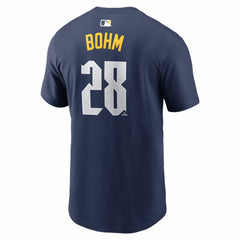 Alec Bohm Philadelphia Phillies Nike City Connect Name & Number T-Shirt - Navy - Nike Lifestyle