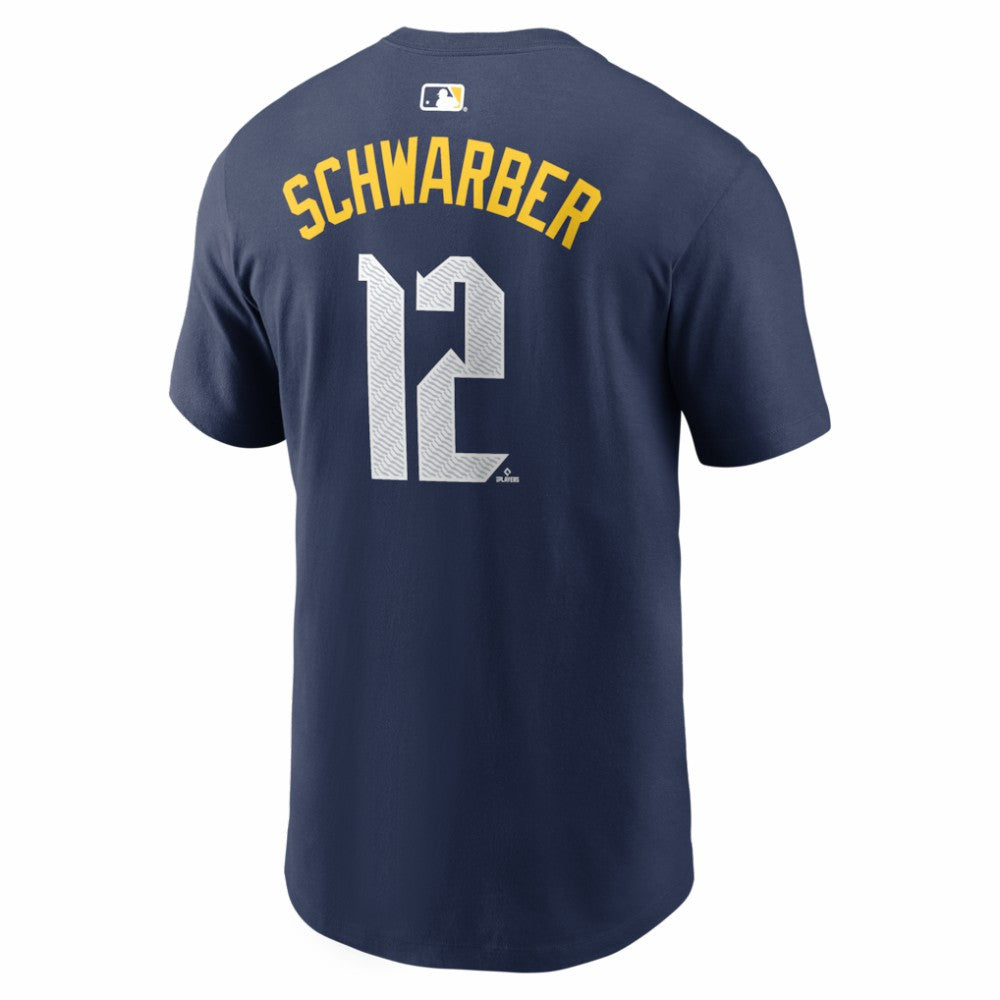 Kyle Schwarber Philadelphia Phillies Nike City Connect Name & Number T-Shirt - Navy - Nike Online