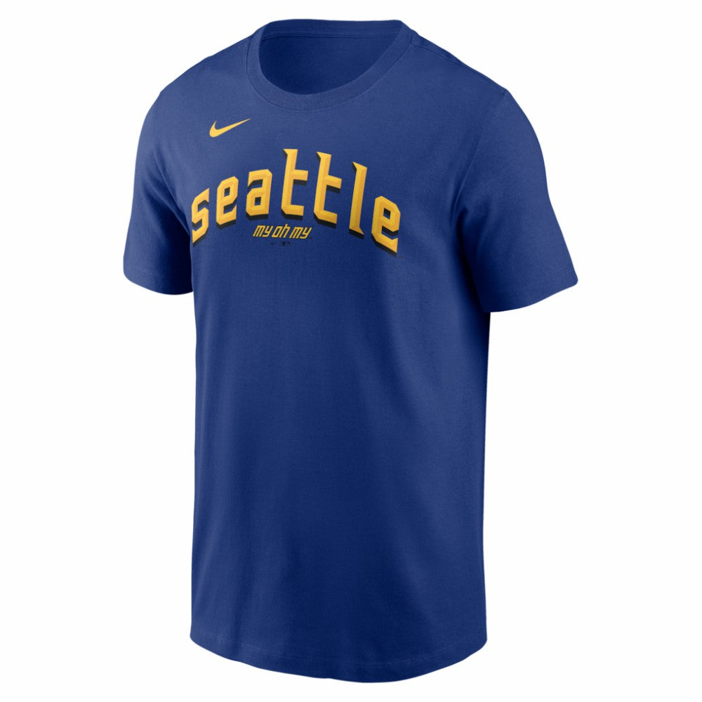 Ken Griffey Jr. Seattle Mariners Nike City Connect Name & Number T-Shirt - Royal - Nike Online