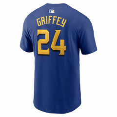Ken Griffey Jr. Seattle Mariners Nike City Connect Name & Number T-Shirt - Royal - Nike Online