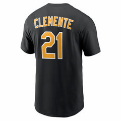 Roberto Clemente Pittsburgh Pirates Nike Cooperstown Collection Name & Number T-Shirt - Black - Nike Sale
