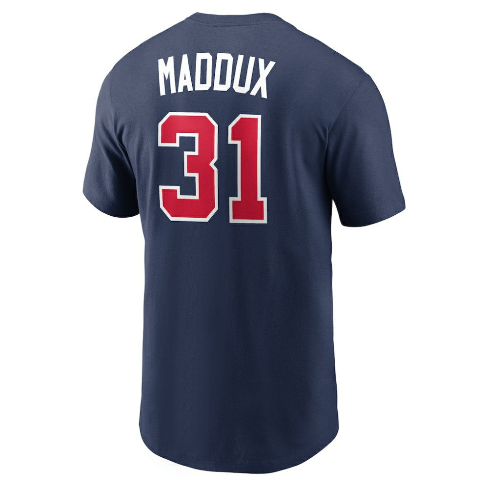 Greg Maddux Atlanta Braves Nike Cooperstown Collection Name & Number T-Shirt - Navy - Nike Discount