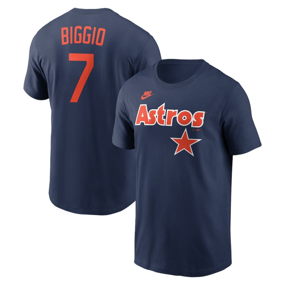 Craig Biggio Houston Astros Nike Cooperstown Collection Name & Number T-Shirt - Navy - Nike Discount